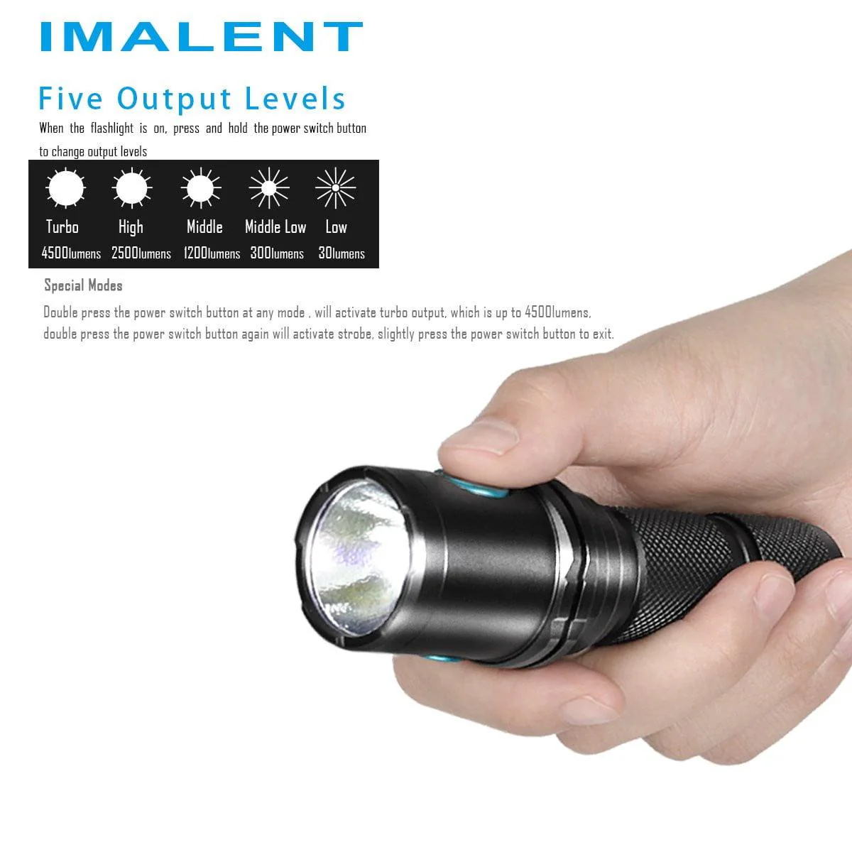 IMALENT DM70 4500 lumens flashlight - Image 14