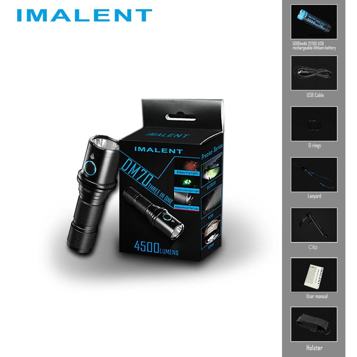 IMALENT DM70 4500 lumens flashlight - Image 16