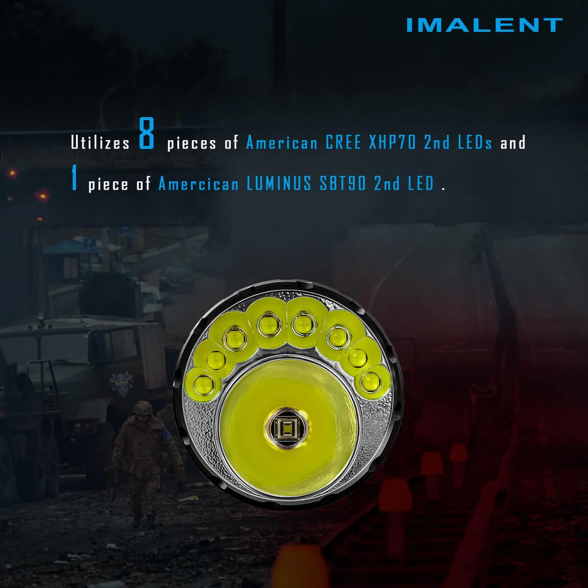 IMALENT MR90 Dual Beam Mode Flashlight - Image 8