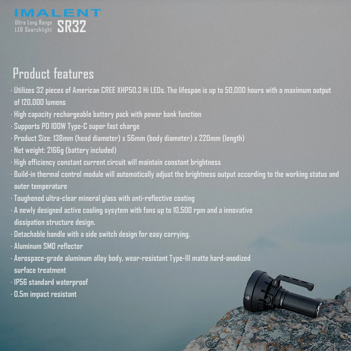 IMALENT SR32 Longest Throw Flashlight - Image 17