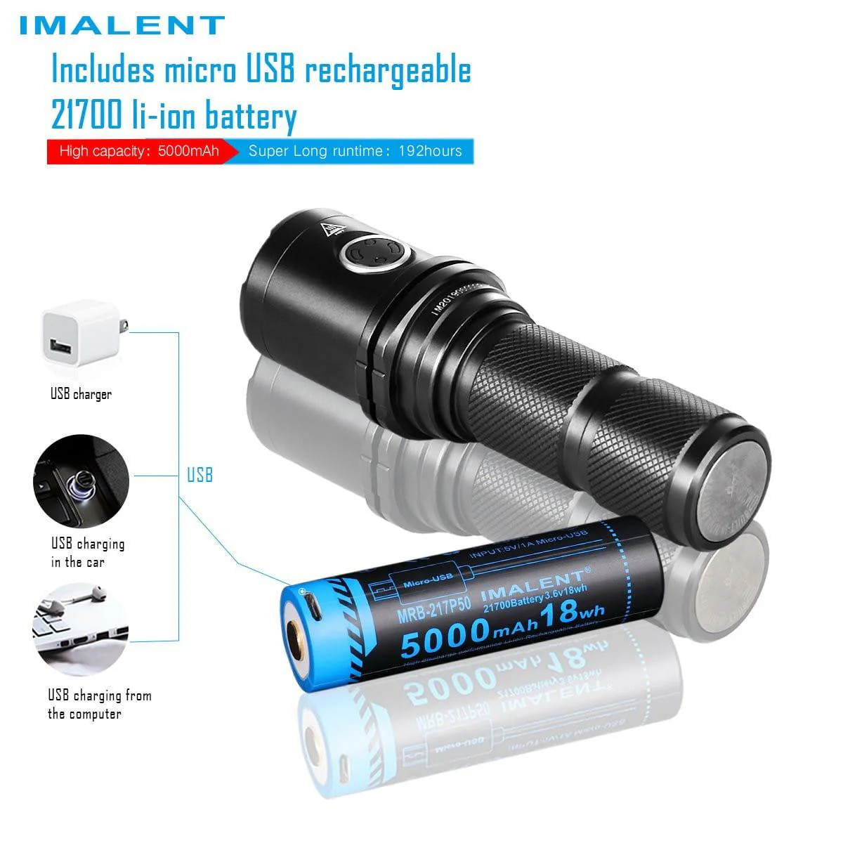 IMALENT DM35 2000 lumen flashlight - Image 6
