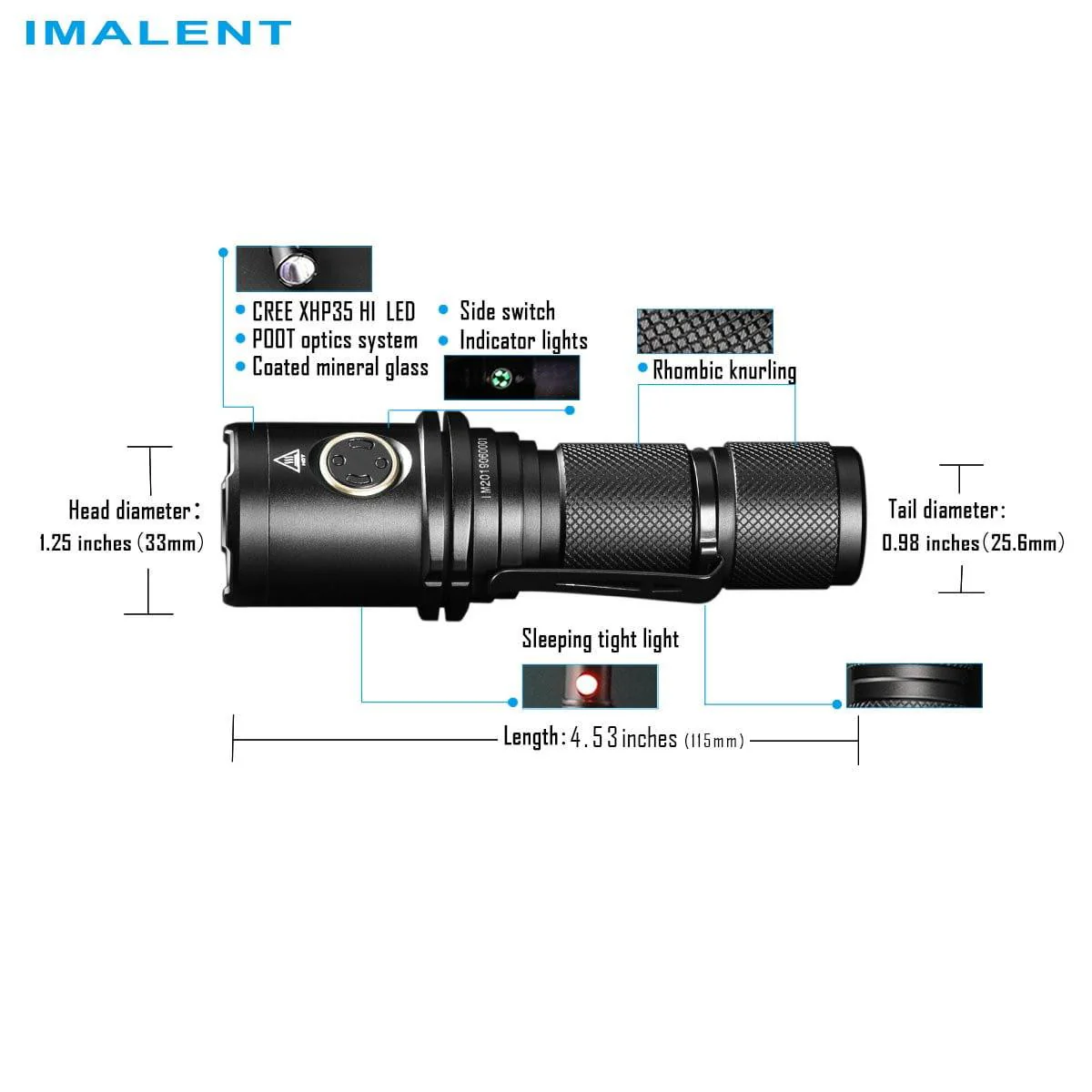 IMALENT DM35 2000 lumen flashlight - Image 9