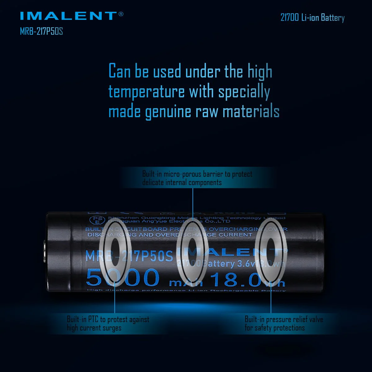 MRB-217P50S Li-ion Battery for HT50/HT70 - Image 5
