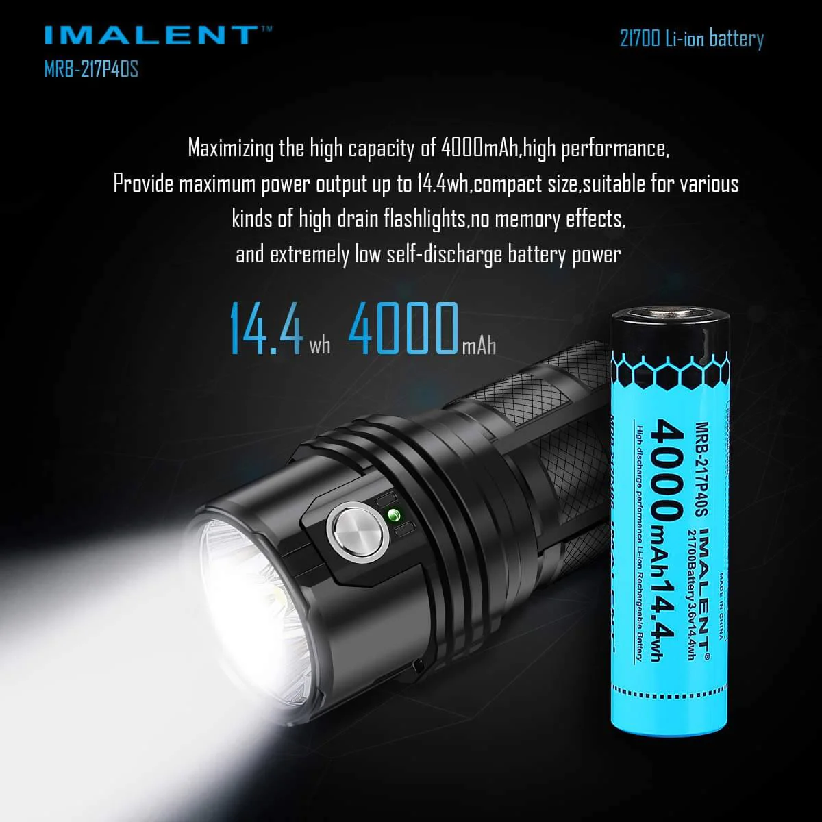 MS06 flashlight 21700 Battery - Image 7