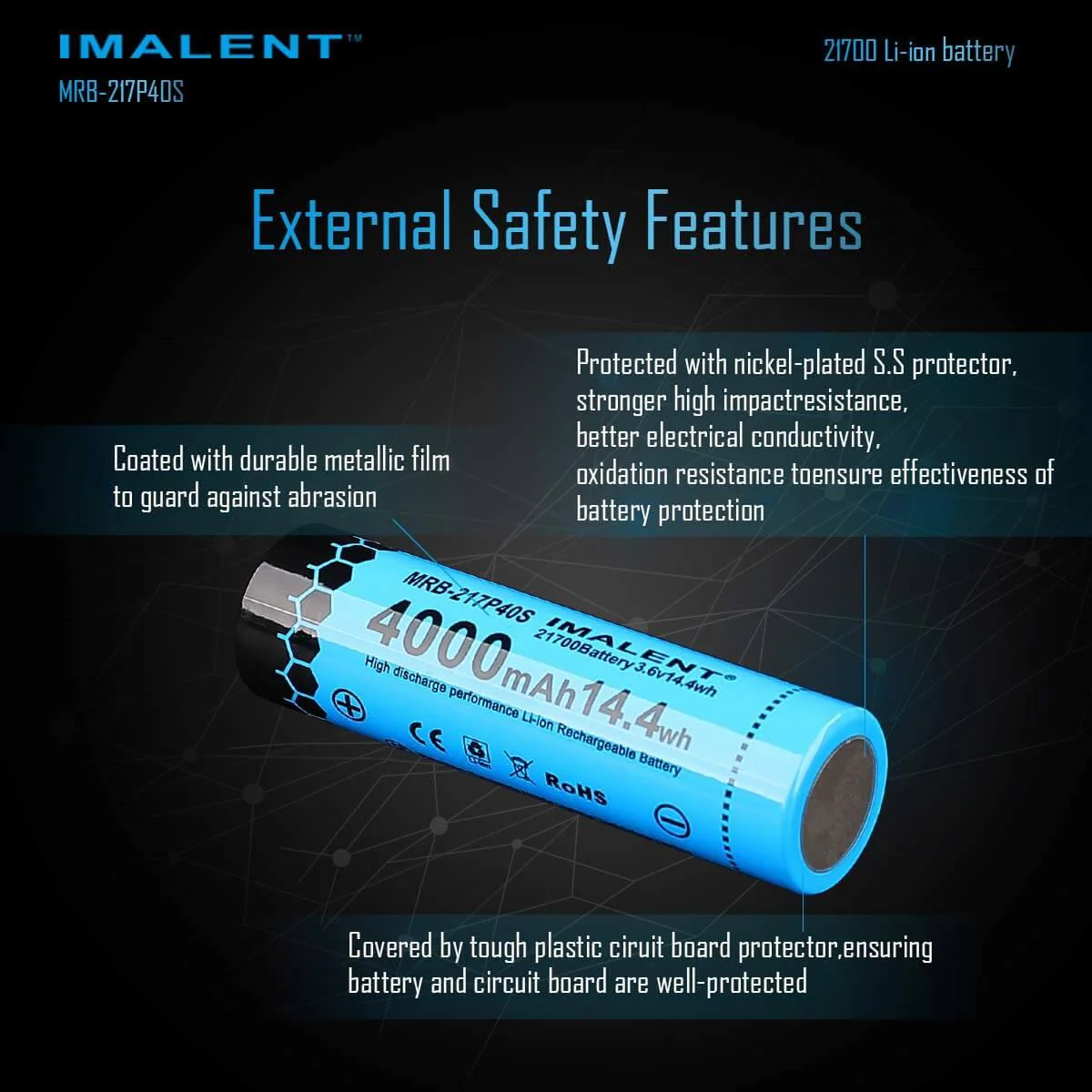 MS06 flashlight 21700 Battery - Image 9